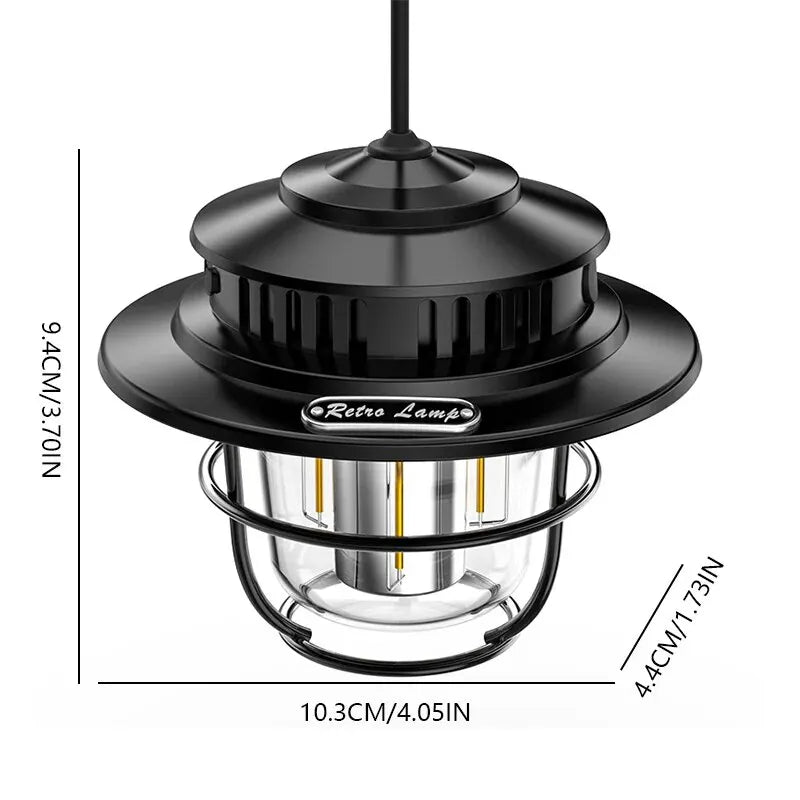 RetroCamp Waterproof Stepless Lantern