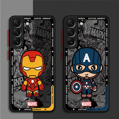 Marvel Case Samsung Galaxy S23 Plus Ultra Luxury Cartoon Armor Case