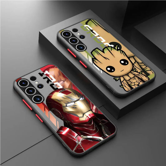 Marvel Case Samsung Galaxy S21 Plus Ultra Cartoon Silicone Back Cover Case