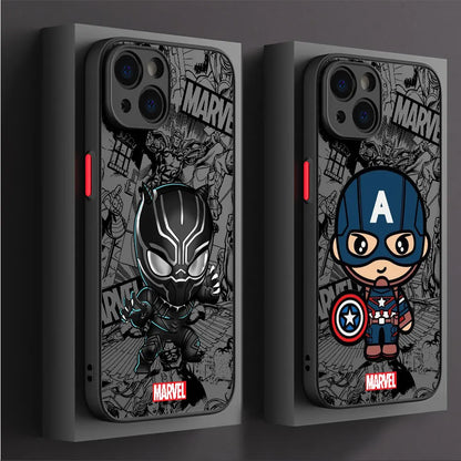 Marvel Case iPhone 13 Plus Pro Max Shockproof Cartoon Armor Case