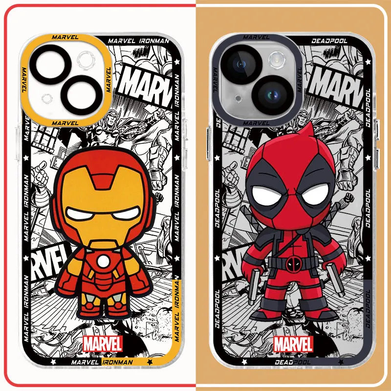 Marvel Case iPhone 14 Plus Pro Max Cartoon Case