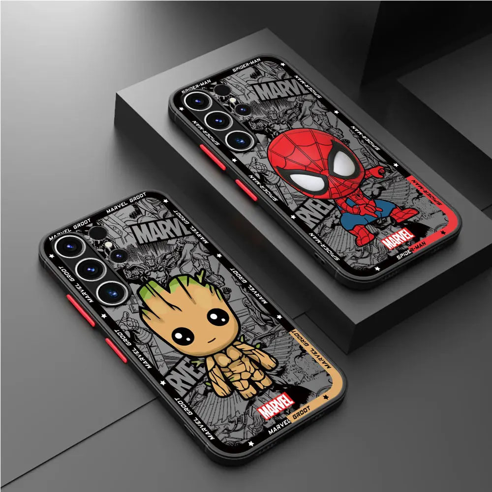 Marvel Case Samsung Galaxy S23 Plus Ultra Luxury Cartoon Armor Case