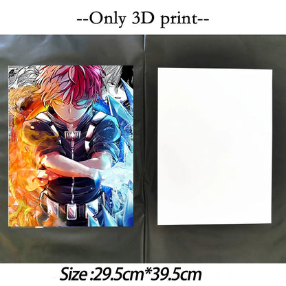 Naruto Uchiha Legends 3D Flip Poster – Sasuke & Itachi & Madara Wall Art