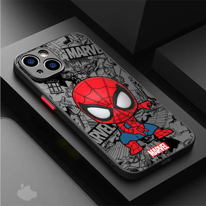 Marvel Case iPhone 14 Plus Pro Max Shockproof Cartoon Armor Case