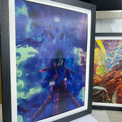 Naruto Uchiha Legends 3D Flip Poster – Sasuke & Itachi & Madara Wall Art