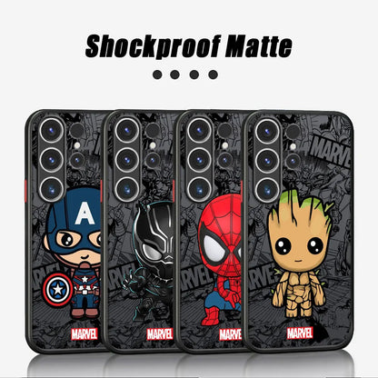 Marvel Case Samsung Galaxy S24 Plus Ultra Luxury Cartoon Armor Case