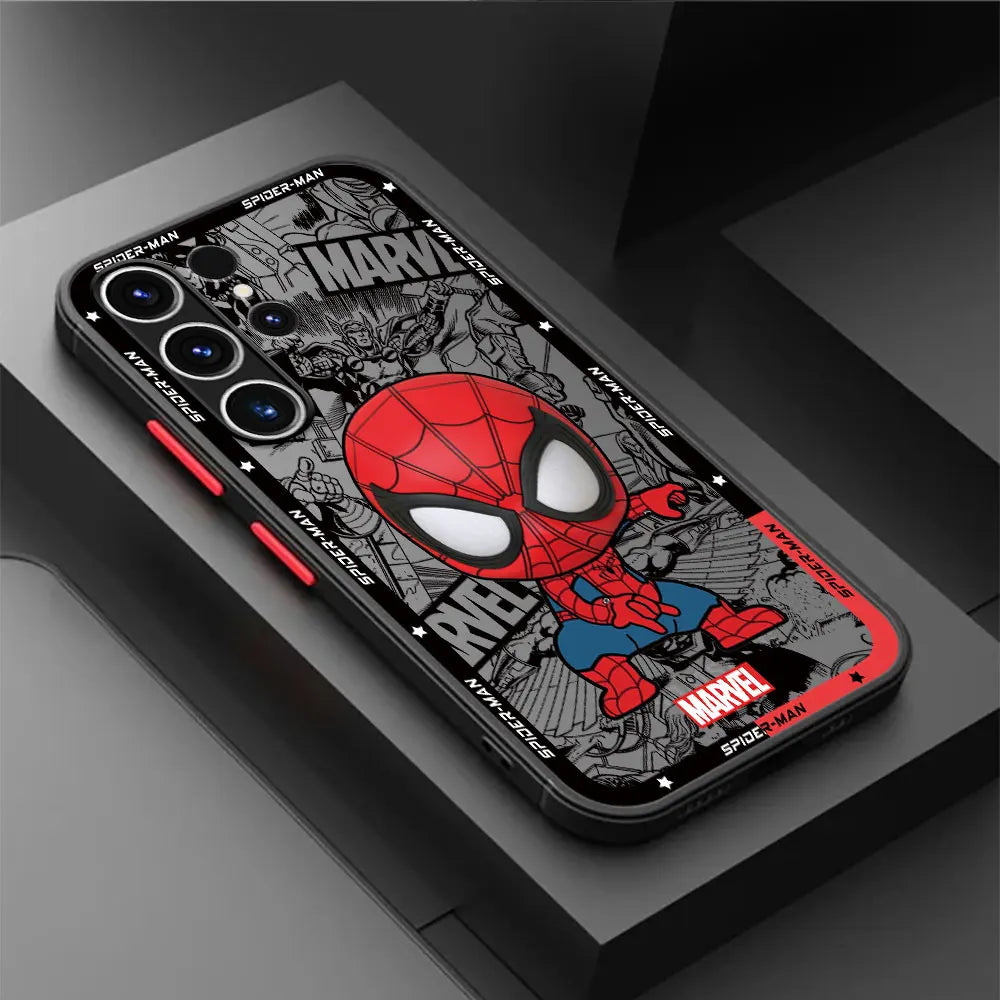 Marvel Case Samsung Galaxy S23 Plus Ultra Luxury Cartoon Armor Case