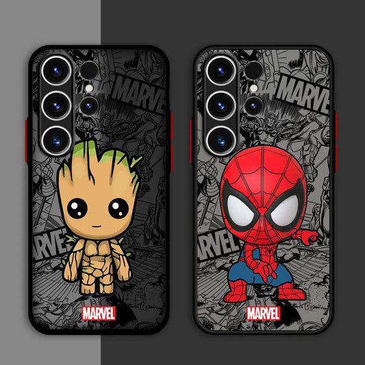 Marvel Case Samsung Galaxy S24 Plus Ultra Luxury Cartoon Armor Case