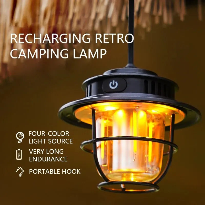 RetroCamp Waterproof Stepless Lantern