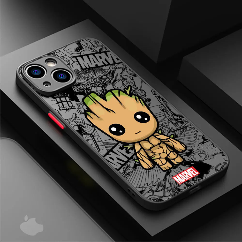 Marvel Case iPhone 13 Plus Pro Max Shockproof Cartoon Armor Case