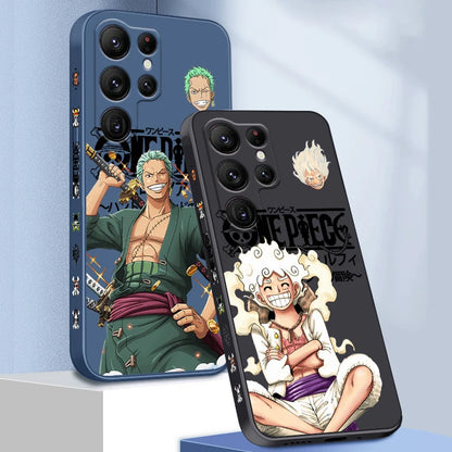 One Piece Luffy Gear 5/ Zoro Liquid Rope Case for Samsung Galaxy S21 Ultra Plus