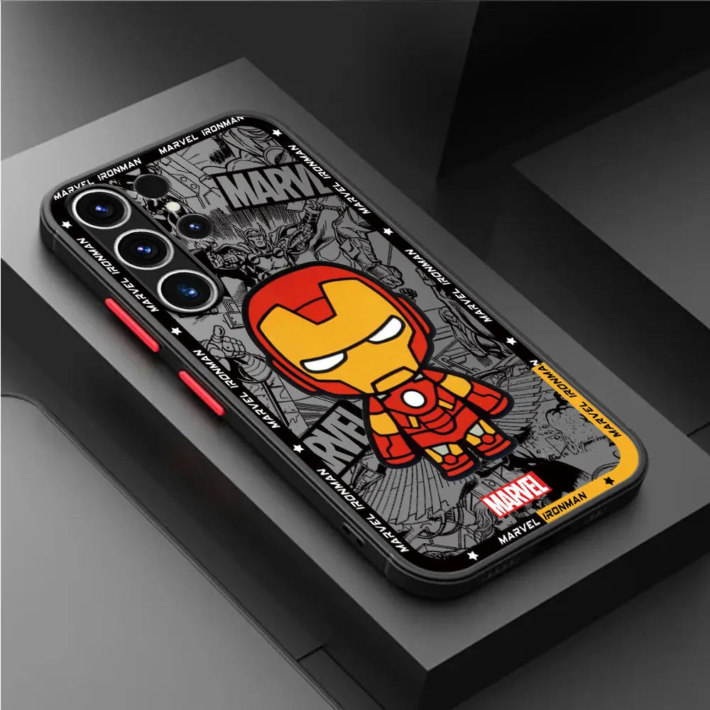 Marvel Case Samsung Galaxy S23 Plus Ultra Luxury Cartoon Armor Case